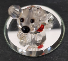 Small Crystal Ornaments Set of 5 Preloved 2 x Hadrian Crystal 3 x Unbranded
