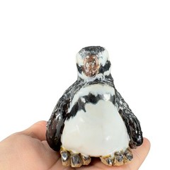 Vintage Studio Art Pottery Penguin Bird Figure Stoneware Figurine Hand Made VTG