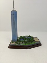 One World Trade Center by The Danbury Mint 10.5” Original Foam And Box