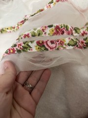 Vintage Shabby Chic Cottage Decor Lot Dresden Roses Swan Mirror Heart