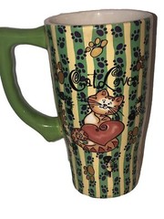 Large Ceramic Coffee Mug Cat Lovers