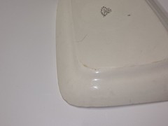 Powell Bishop Stonier Brown White Chelsea Transferware Platter Tray England