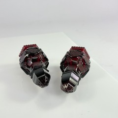 Avon 1876 Cape Cod Collection Ruby Red Glass Salt and Pepper Shakers Set Vintage