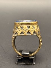 AMAZING RARE ANCIENT ROMAN ERA AUTHENTIC RING LAPIS LAZULI RING ANTIQUE ARTIFACT