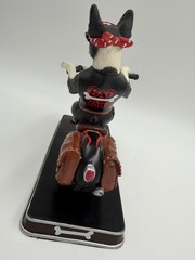 Danbury Mint Bad to the Bone Dog Riding Motorcycle Boston Terrier Rare
