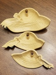 Set of 3 Vintage Burwood Homco Home Interiors Plastic Straw Hat Wall Hangings