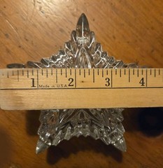 Vintage Zajecar 24% Lead Crystal Star-shaped Trinket Or Jewelry Box. Yugoslavia