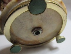 VINTAGE GENUINE ONYX SCALES OF JUSTICE, DESKTOP 6″,CARMEL SWIRL MARBLING & BRASS