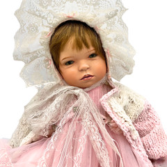 Vintage Gloria Vanderbilt Porcelain Doll COA, Box Limited Edition Realistic Baby
