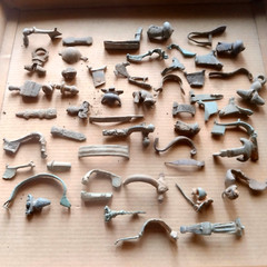 Lot of 10 Roman Bronze Fibulae Metal detecting finds