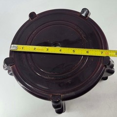 Vintage wood pedestal plant stand jar vase statue display base