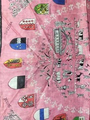 Swiss Hanker chief various Coats of Arms on delicate hanky