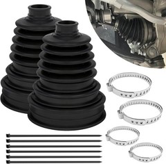 2PCS Universal CV Axle Boot Repair Kit Flexible Silicone Joint Covers Set