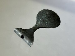 NICE AUTHENTIC PRE-COLUMBIAN SILVER TWEEZERS FROM PERU, INCA / MOCHE CULTURE