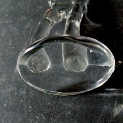 HEISEY TURNED GIRAFFE, Art Deco Glass, 10 7/8 in, Made In USA