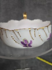 Vintage Lamoges Made In FRANCE Trinket Bowl 6 By 2in.