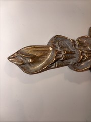 Pair Of Wood Wall Shelf Sconces Gilt Painted Draped Tassel Neoclassical