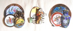 3 x Asian Paper Tole 3D Decoupage Pictures Set Of 3 Oriental Wall Art Unframed