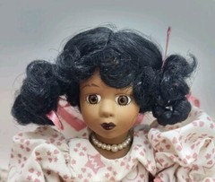 Paradise Galleries, Classic Treasure Porcelain Jointed Doll & Petite Porcelain