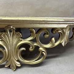 Vintage Syroco 1963 Bed Crown Wall Shelf Gold Ornate Hollywood Regency 21”