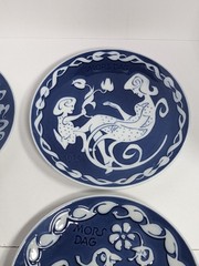 Vintage ROYAL COPENHAGEN Porcelain Plaques – ‘Mother’s Day’ – 1972-1975