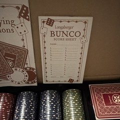 Longaberger Dealer’s Choice Basket Accessory Game Piece Set – NIB