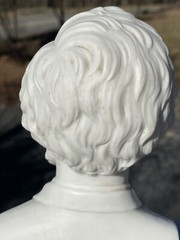 Antique Rare 19th C European Porcelain Bisque Parian Ware Bust Abraham Lincoln