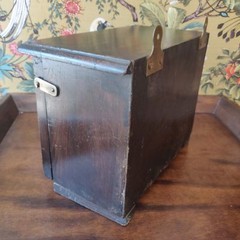 Vintage early 20th century possibly military pine first aid case Switzerland