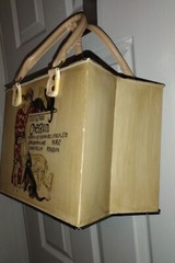 Art Deco Style Painted French Shopping Bag