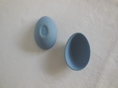Wedgwood Tricolor White & Yellow On Blue Jasperware 2.75″ Crocus Flower Egg Box
