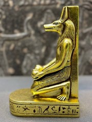 Authentic Ancient Egyptian Antiques Rare of God Anubis Statue Figurine BC