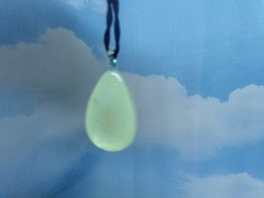 Real BEETLE Cast Teardrop Resin Necklace Pendant GLOWS IN DARK