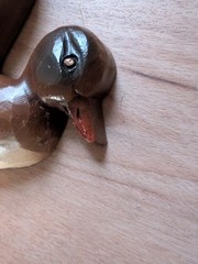 VTG Flying Mallard Duck Wall Plaque Decor Set Of 2 Syroco 3D Plastic 4262 HOMCO