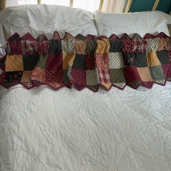 RARE Longaberger Homestead Quilted Runner Valance Orchard Park Plaid Donna Sharp