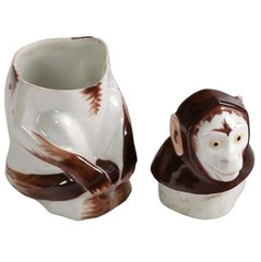 Limoges Edouard Marcel Sandoz Porcelain Monkey