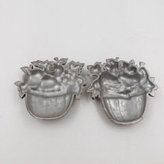 1978 Sexton Fruit Basket Wall Art Painted Cast Metal 1199 53 Vintage Kitsch
