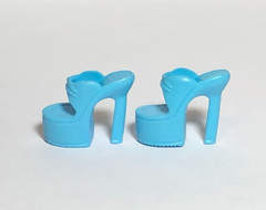 Barbie Doll Shoes Blue Platform High Heels Fashion Avenue Fashion Fever #1715