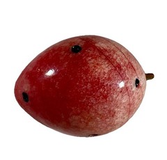 Italian Alabaster Polished Marble Stone Fruit Prickly Pear Cactus MCM