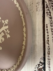 Wedgewood Jasperware Lilac Purple Cupid and Psyche Oval Tray 10″