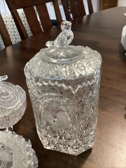 3 Set VTG HOFBAUER BYRDES Crystal Trinket Boxes Bird, W. Germany Mid-late 1900s