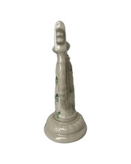 Vintage Belleek 6” Celtic Harp Made in Ireland w/ Shamrocks Collectible Figurine