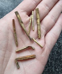 Medieval Tudor Aiglets Shoe Lace Ends c 15th / 16thc Antique Detector Find (3)