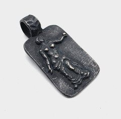 Ancient Greek Roman Silver Pendant Aphrodite Venus Goddess Apple Artifact