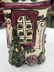 Vtg Blue Sky Clayworks Cozy Corner House Tea Light 2000 10x6x6” Heather Goldminc