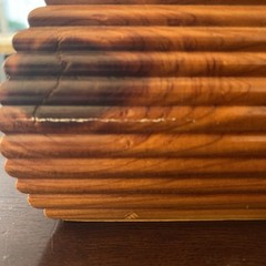 Wooden Keepsake Box – Wolf Design – From Fort William Henry, Lake George, NY