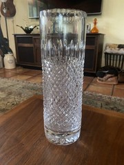 Tall Vintage Rogaska Crystal Vase~Art Deco~HEAVY~Quality Piece~EUC~Signed~1950’s