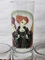 DISNEY HOCUS POCUS 10oz Glasses Sanderson Sisters Halloween 6”T 2.5”W Set Of 4