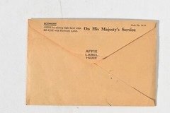 1950 H.M. TREASURY BANK OF LONDON PURCHASE TAX COUPONS ORIGINAL COVER ENVELOPE