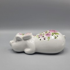 Vintage 1978 Avon Ceramic Potpourri Pig Ceramarte Made In Brazil Powder Shaker