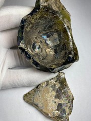 Certified Artifact Roman Glass Vessel Base Fragment with Pontil Scar 200AD
